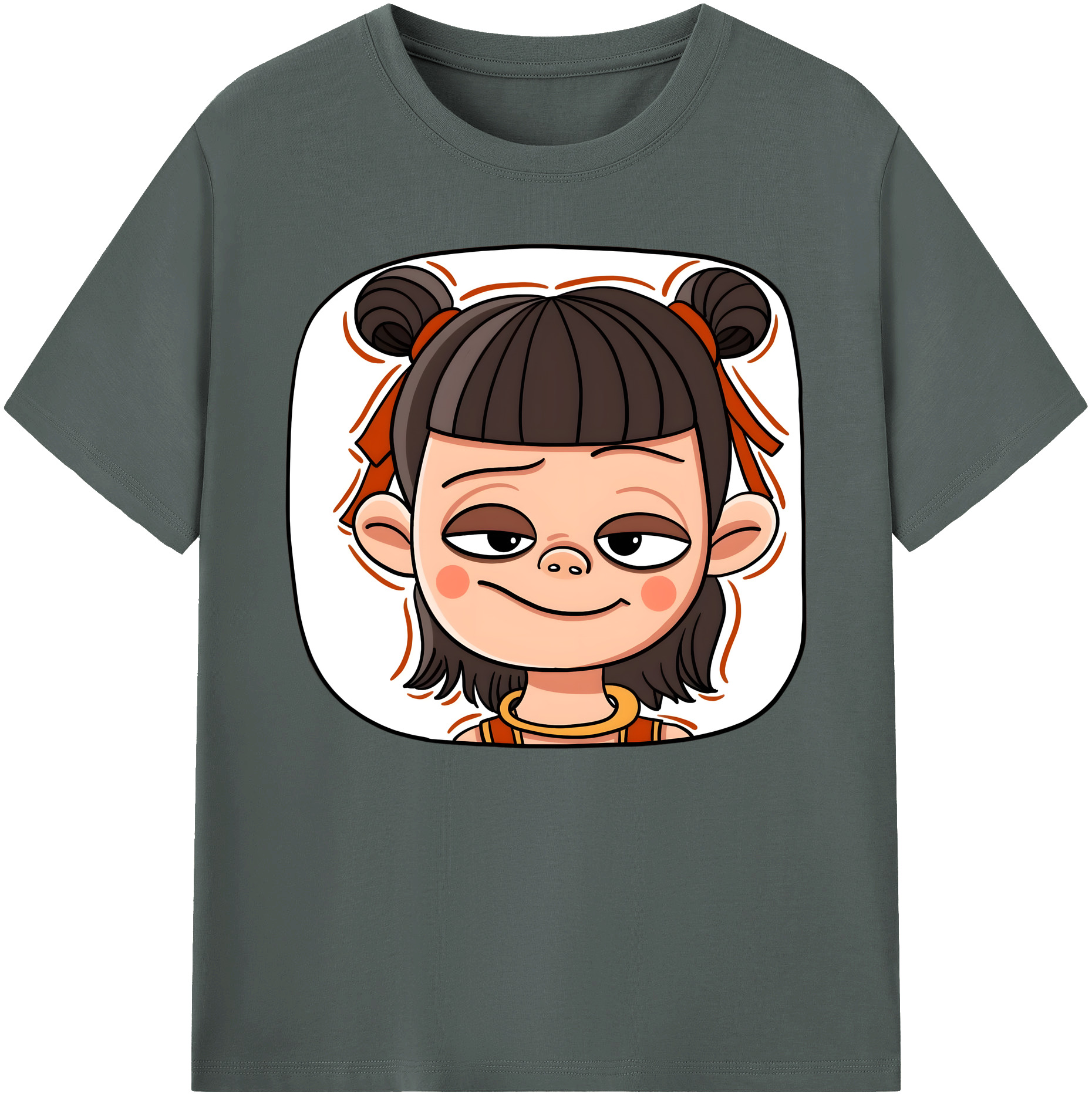 （画像用） Ne Zha 2 ナタ 魔童の大暴れ 綿100％ メンズ半袖Tシャツ｜肌触りやわらか＆通気性